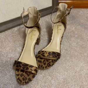 Lulu's Cheetah Print Block Heel